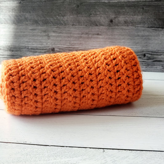 Cold Weather Scarf for Her - Pumpkin