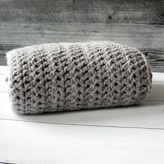 Cold Weather Scarf for Her - Heather Gray