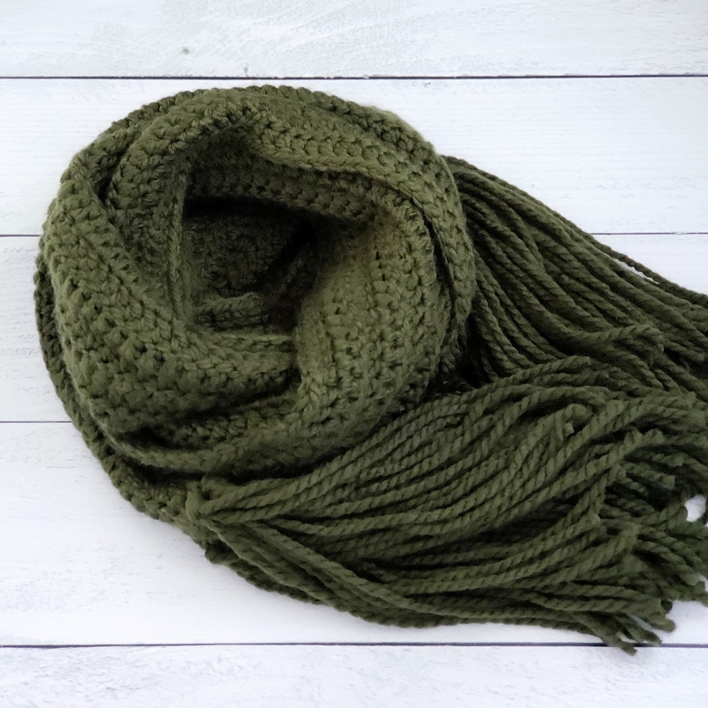 Reserved for Kami A - Everyday Scarf for Her in After Dark (Green)
