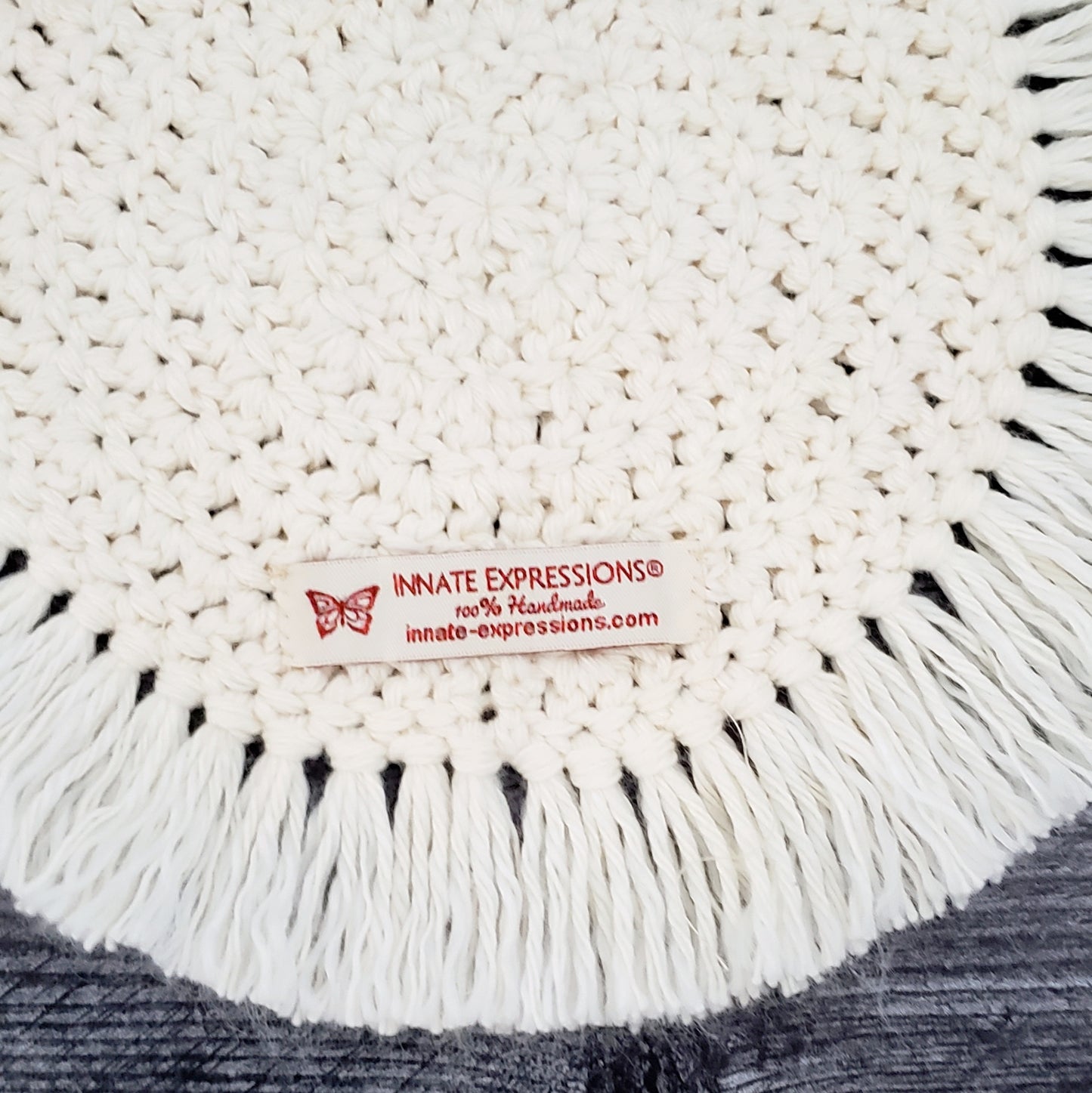 Set of 2 Boho Coasters with fringe - Made to Order (MTO)