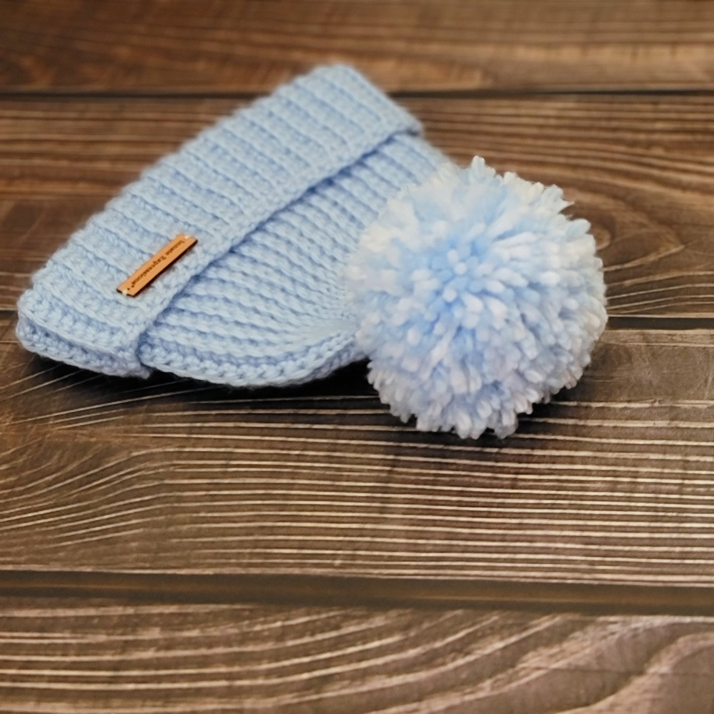 Bespoke Order: Baby Blue Blanket & Beanie Gift Set - Size 0 to 3 months - MTO
