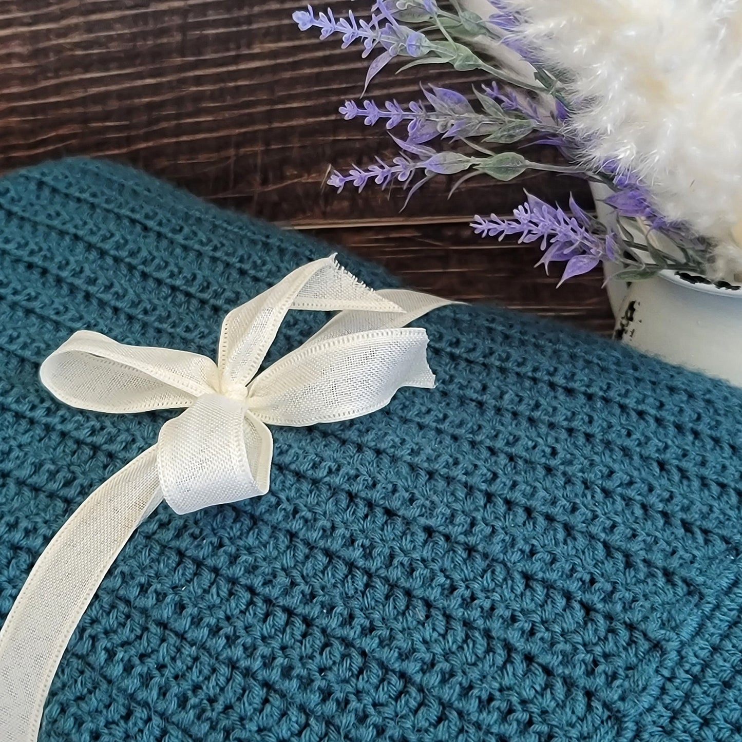Bespoke Order - Everyday Throw - in Teal - Made to Order