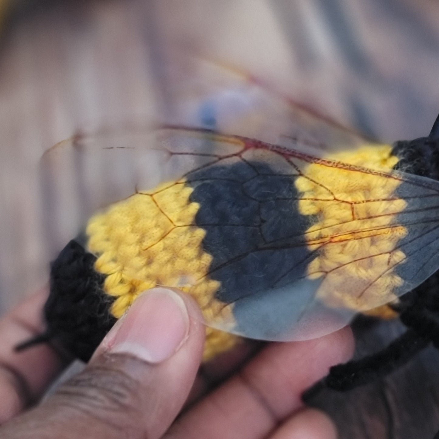 Bespoke Order Part 2 of 2 - SEVEN out of a SET of 8 Bee Ornaments - Made to Order