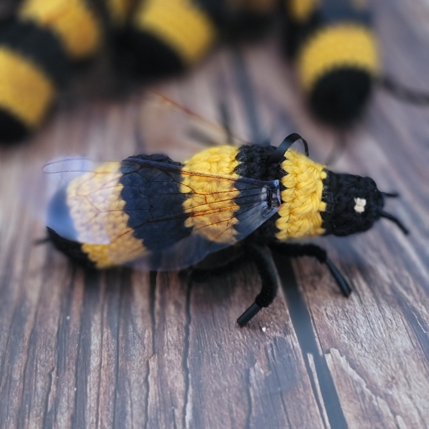 Bespoke Order Part 2 of 2 - SEVEN out of a SET of 8 Bee Ornaments - Made to Order