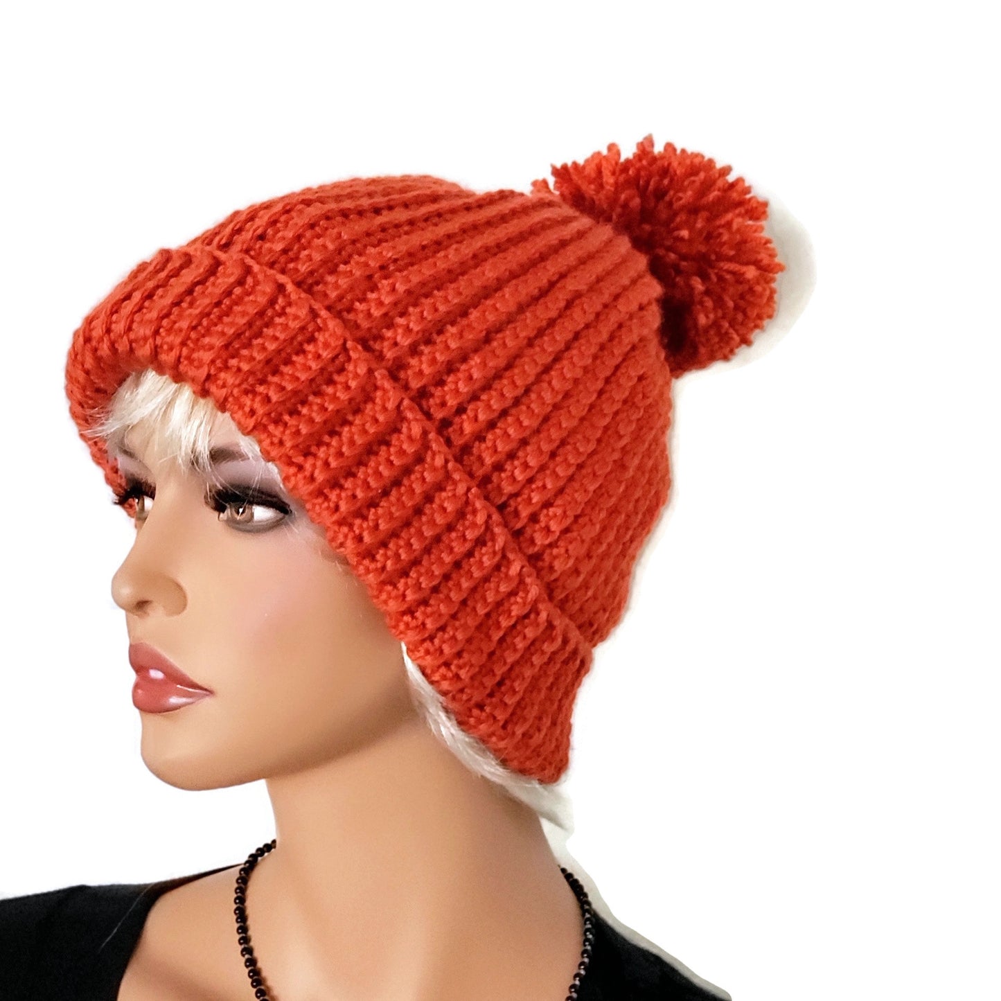 Signature Beanie for Her - Burnt Orange