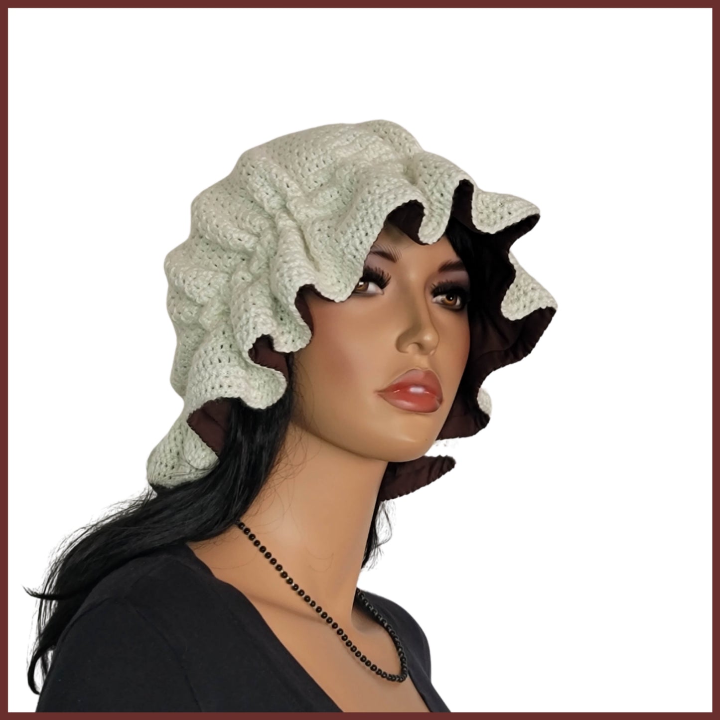 Vintage Inspired Custom Sleep Hat (in Off White) - Made to Order