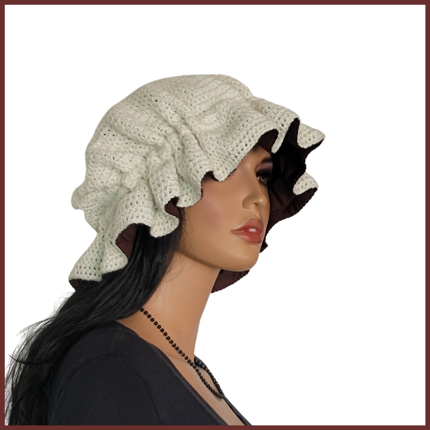 Vintage Inspired Custom Sleep Hat (in Off White) - Made to Order