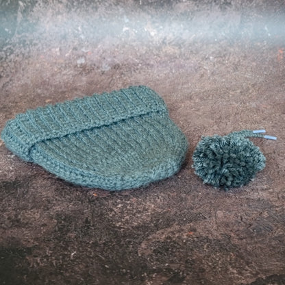 Chunky Charcoal Gray Beanie - Women