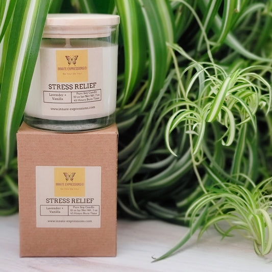Stress Relief Soy Candle – Unwind with a Balanced Blend of Calm