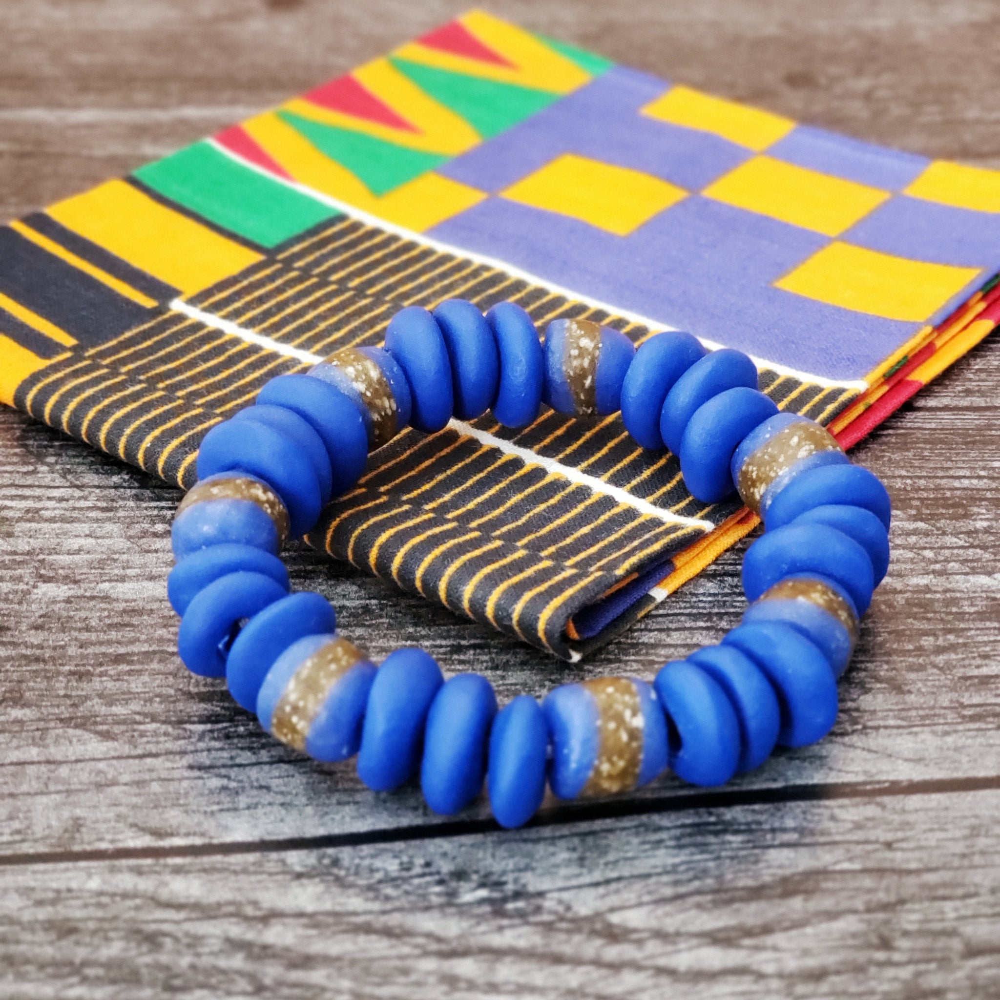 Balance - Mixed Bead Bracelet - Royal Blue