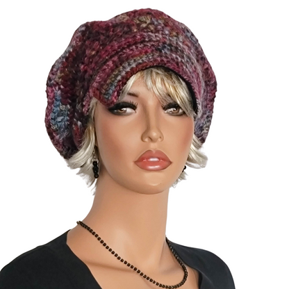 Tam/Newsboy Hat in Arlequin Tibet - Made to Order