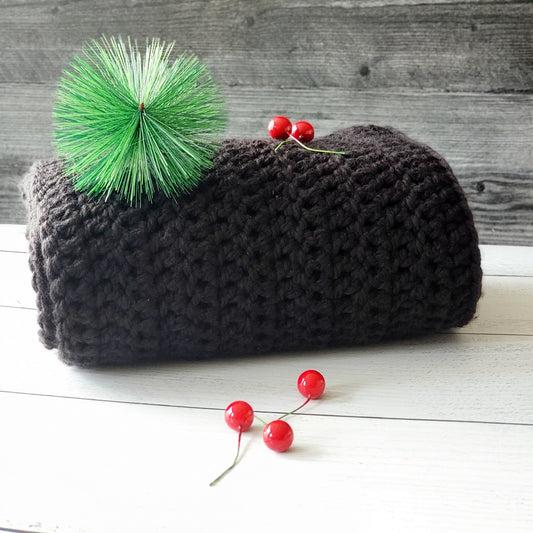 Cold Weather Scarf for Her - Black