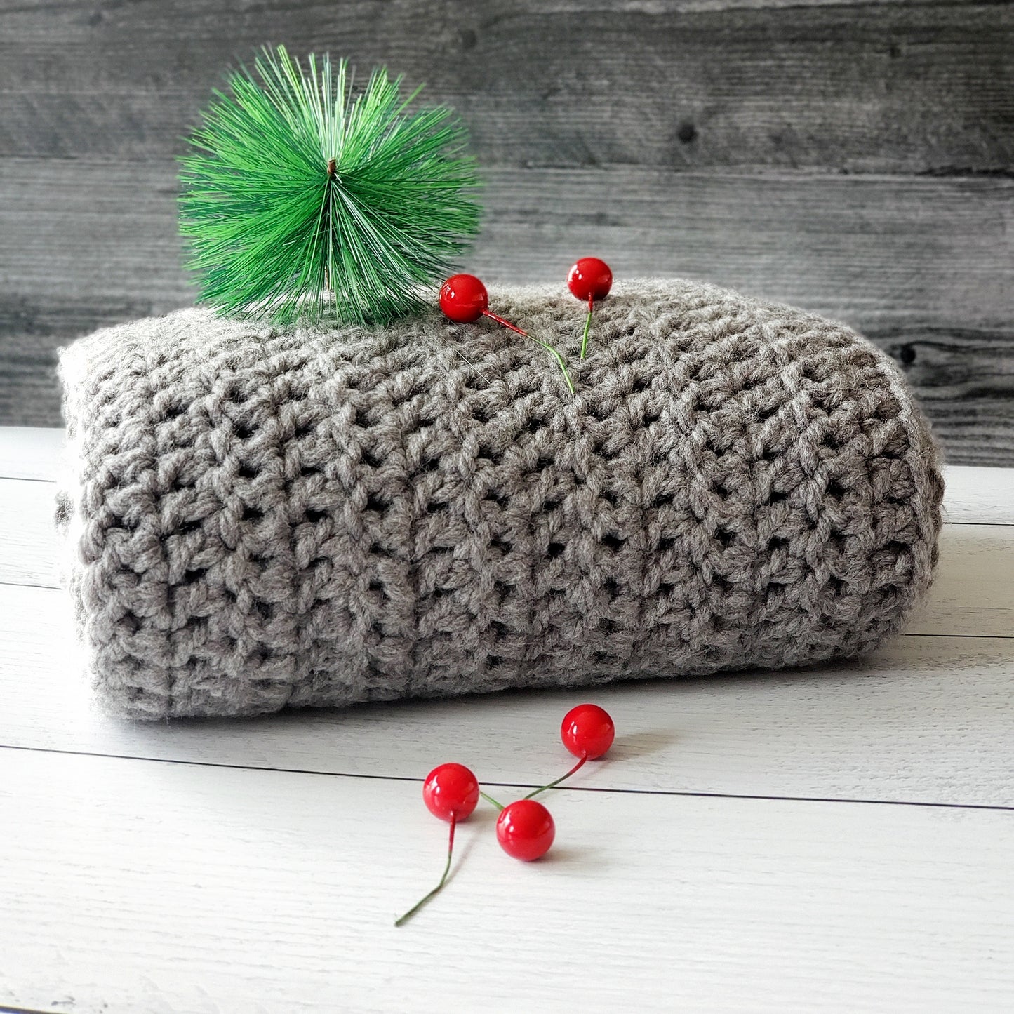 Cold Weather Scarf for Her - Heather Gray