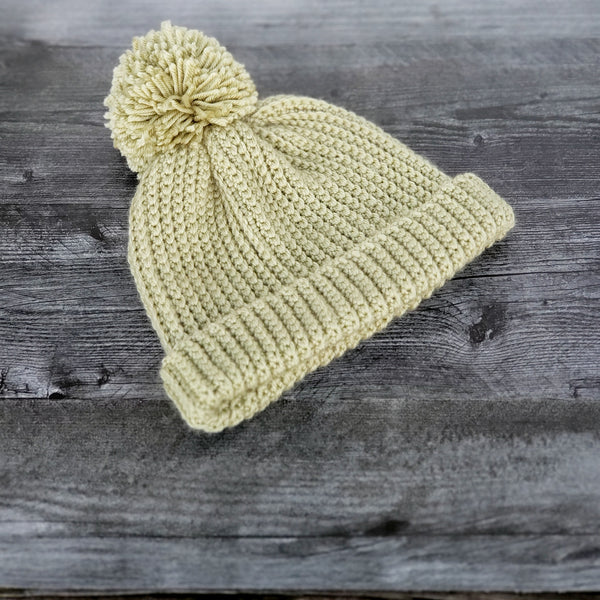 Signature Beanie for Her - Celery Green