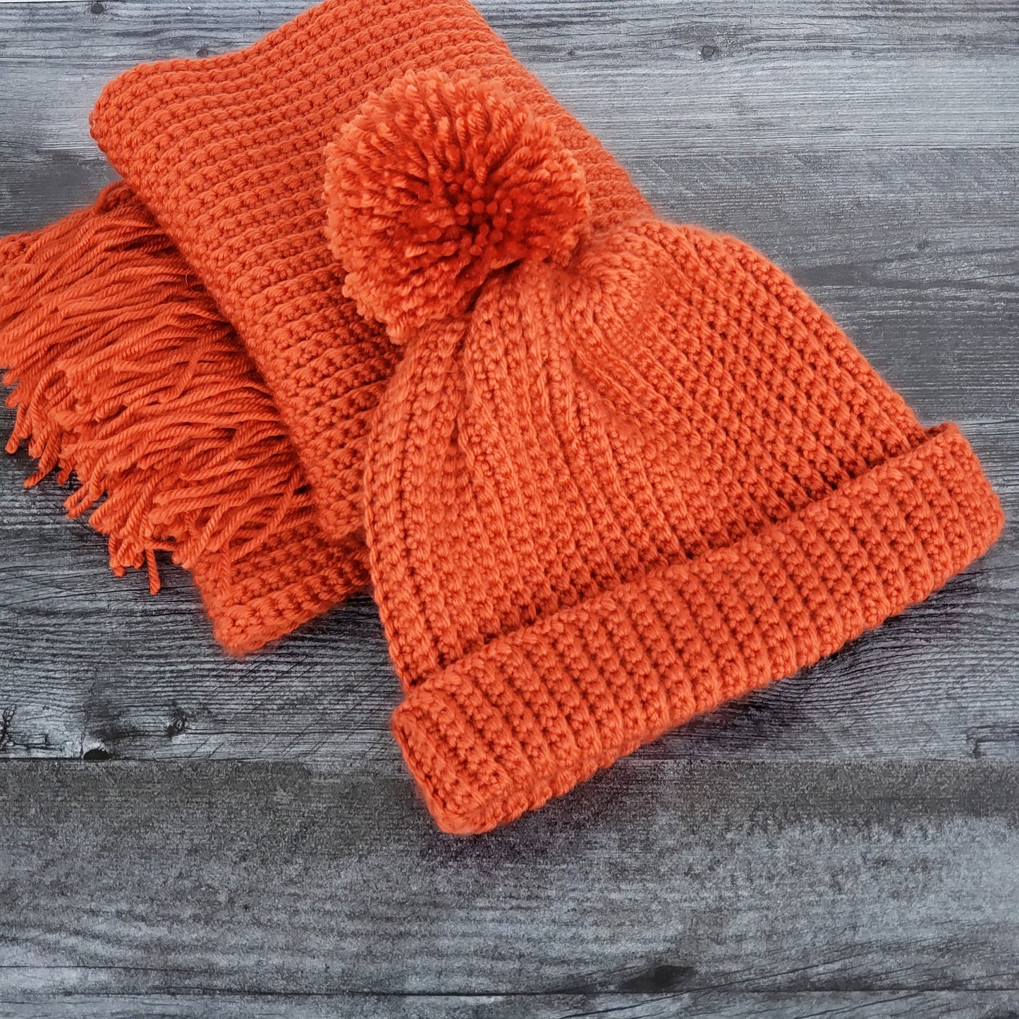 Signature Scarf for Her - Burnt Orange