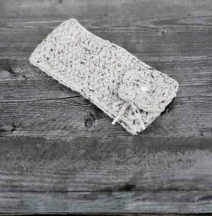 Signature Headband/Earwarmer for Her - Grey Marble