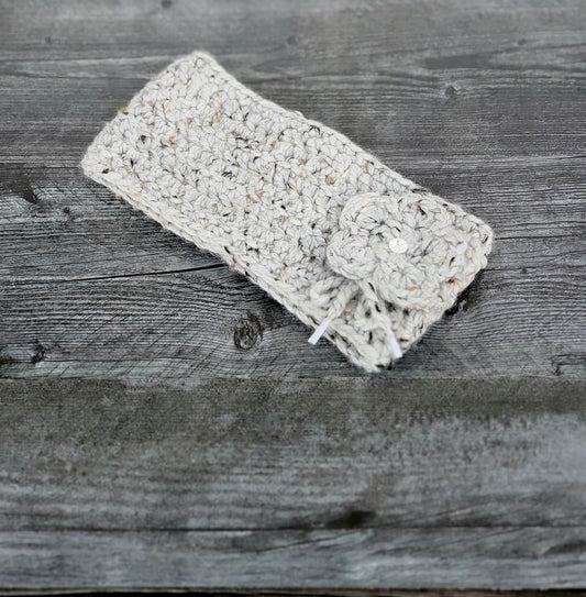 Signature Headband/Earwarmer for Her - Grey Marble