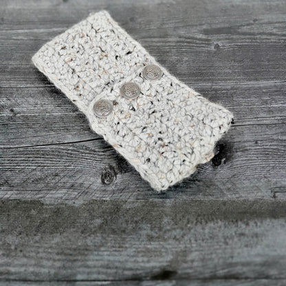 Signature Headband/Earwarmer for Her - Grey Marble