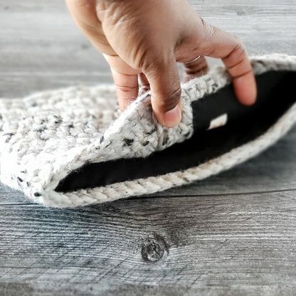 Signature Headband/Earwarmer for Her - Grey Marble