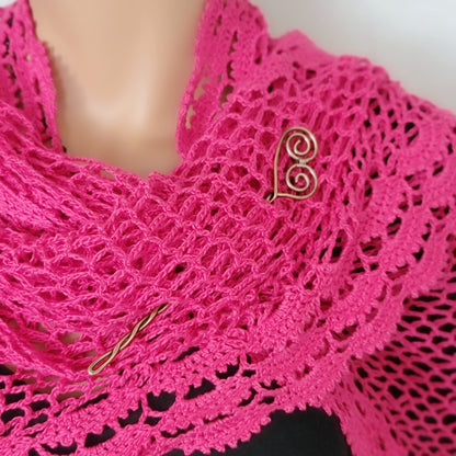 Sankofa inspired Shawl Pins/Hair Sticks