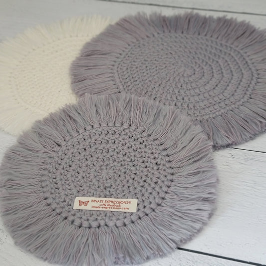 7" Boho Coaster - Select Color