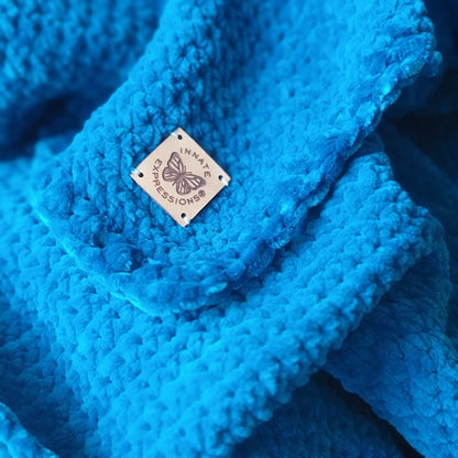 Lush Oversized Chenille Throw – Teal