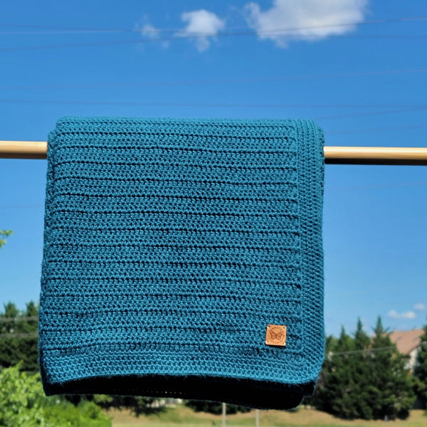 Bespoke Order - Everyday Throw - in Teal - Made to Order