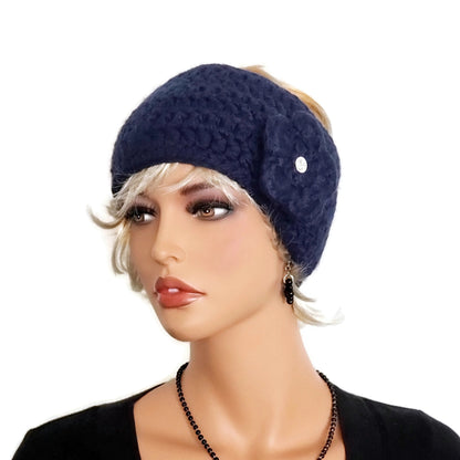 Signature Headband/Earwarmer for Her - Navy Blue