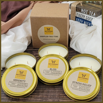 Signature Candle Sampler Trio – Experience All Three Signature Scents
