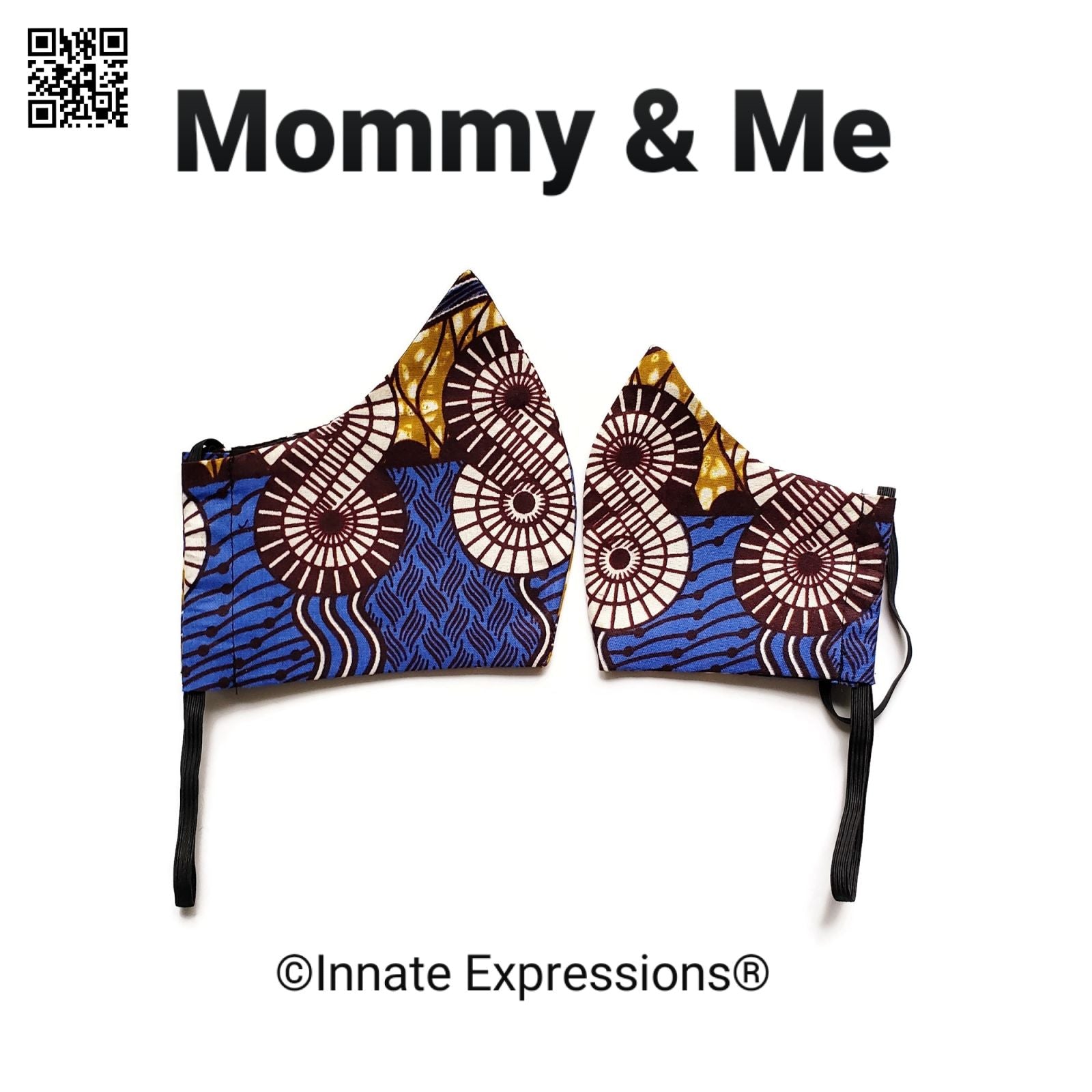 RESERVED for Jummy A. - Mommy & Me Face Mask Set, African Print